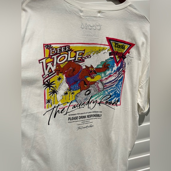 The Laundry Room Coors Light Please Drink Responsibly Oversized T-Shirt Size L. - Picture 3 of 7